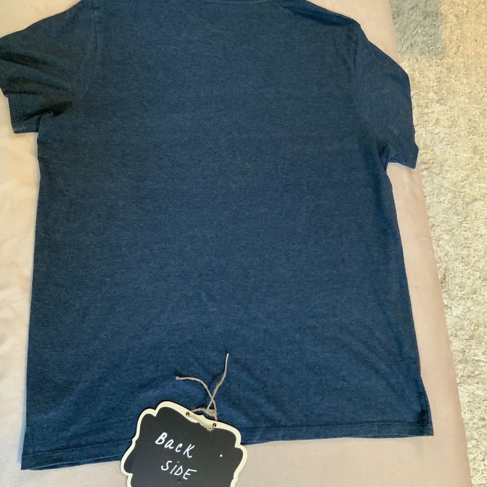 Old Navy Blue USA XL Ski Short Sleeve T Olympics Alpine Pickleball Sporty Gym - Picture 6 of 6